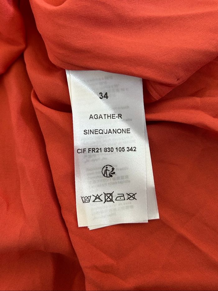 Robe imprimée neuve à manches longues Sinequanone taille 34 - photo numéro 10