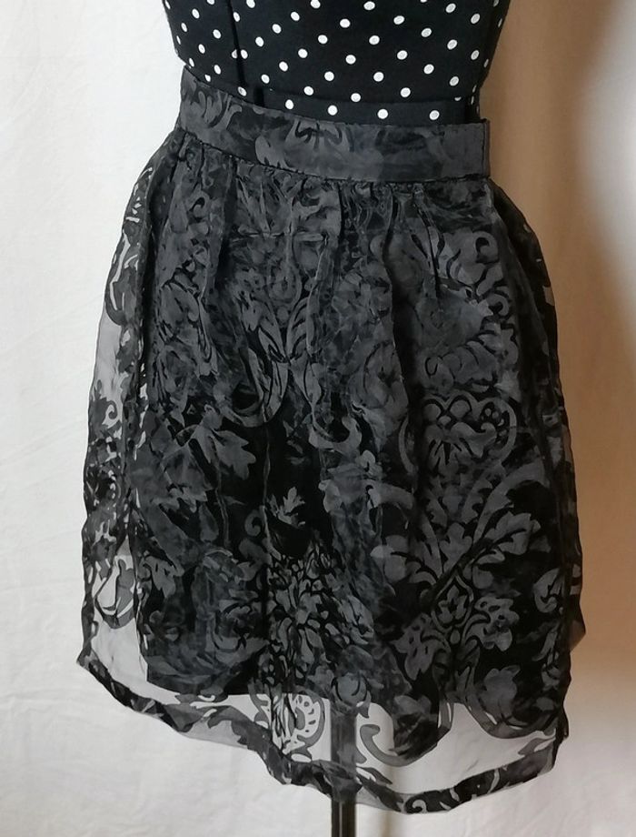 Jupe courte unie noire chic Taille 38 Nafnaf - photo numéro 6
