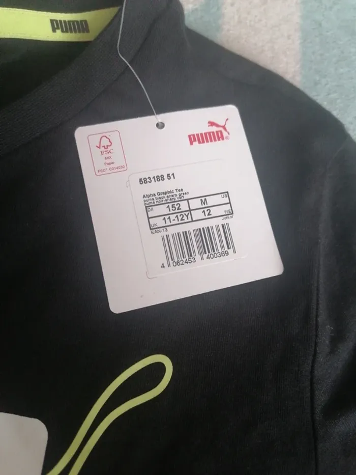 T-shirt neuf Puma 12 ans - photo numéro 2