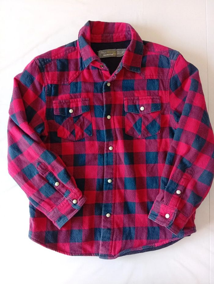 Chemise doublée polaire enfant