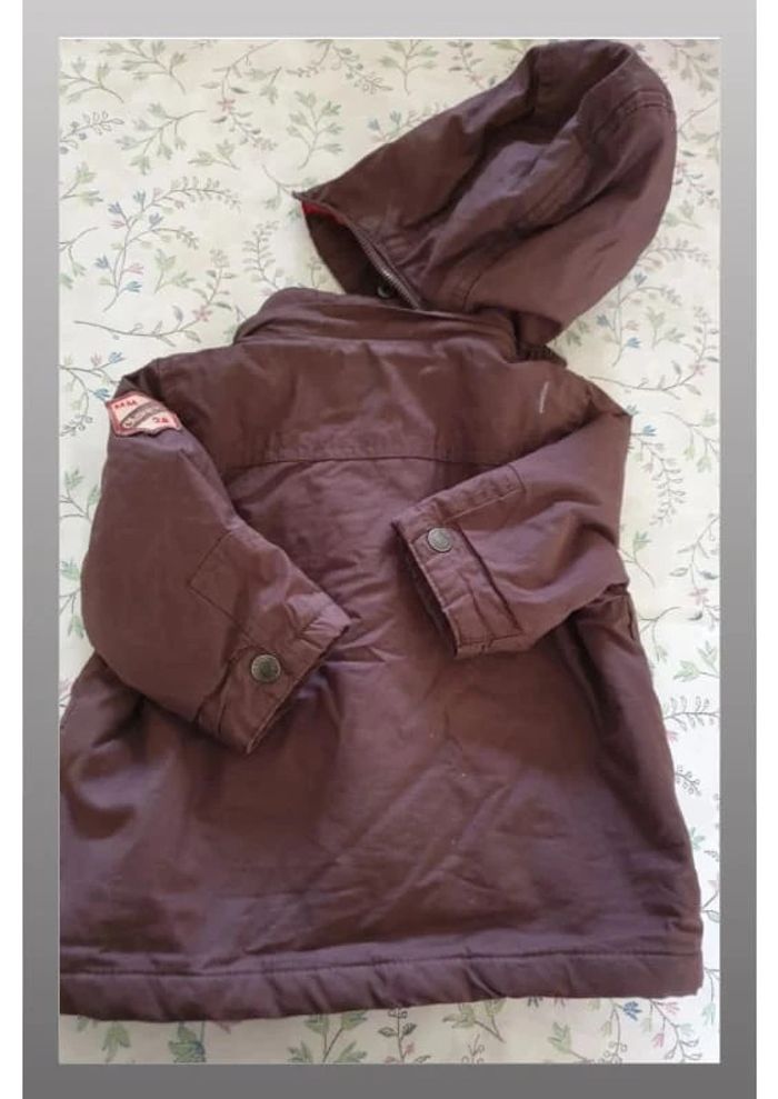 manteau garçon marron/rouge Orchestra 9 mois - photo numéro 3