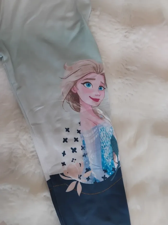 Legging Reine des neiges,  Frozen,  Disney, 3/4 ans,neuf - photo numéro 4
