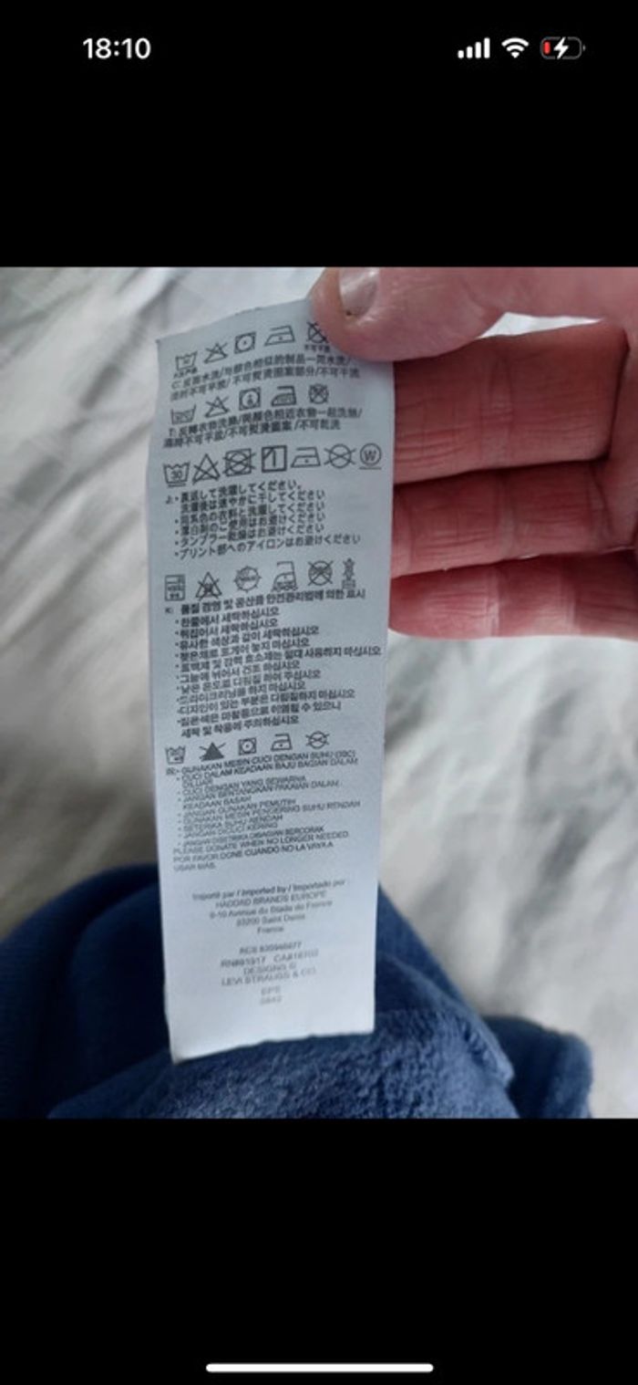 Sweat avec capuche Levi's taille 16 ans - photo numéro 5