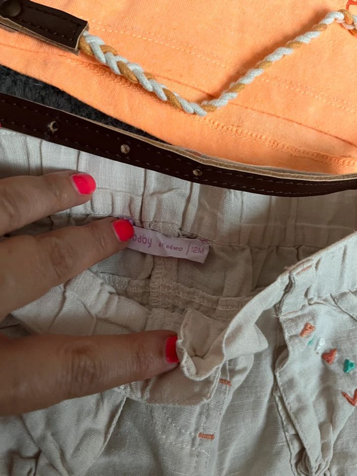 Gémo 12m t shirt pantacourt ceinture - photo numéro 8