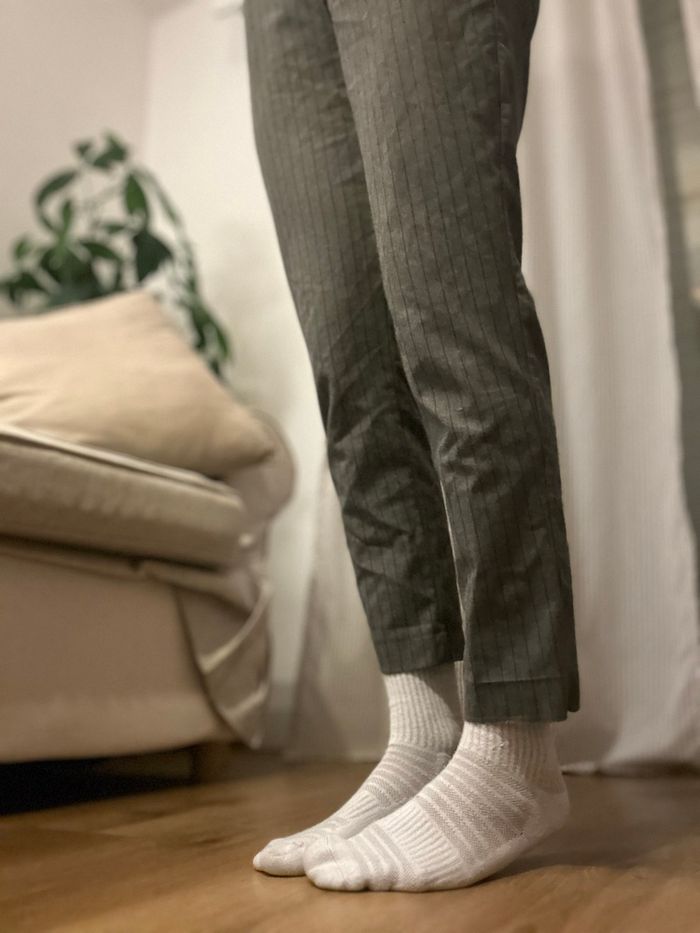 Pantalon gris élégant pimkie à rayures - photo numéro 4