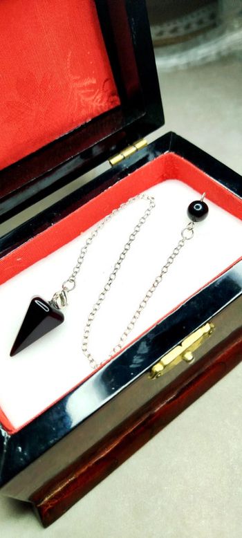 Pendule en Obsidienne avec 🎁 Cadran Oui/Non en Cadeau🎀