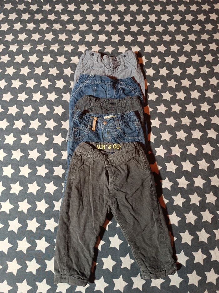 Lot de 5 pantalons T9 mois en bon état - photo numéro 6
