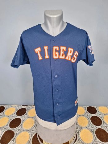 Chemise / Maillot Nike baseball / détroit tigers  bleu full broderie 14 - 16 ans ( 405)