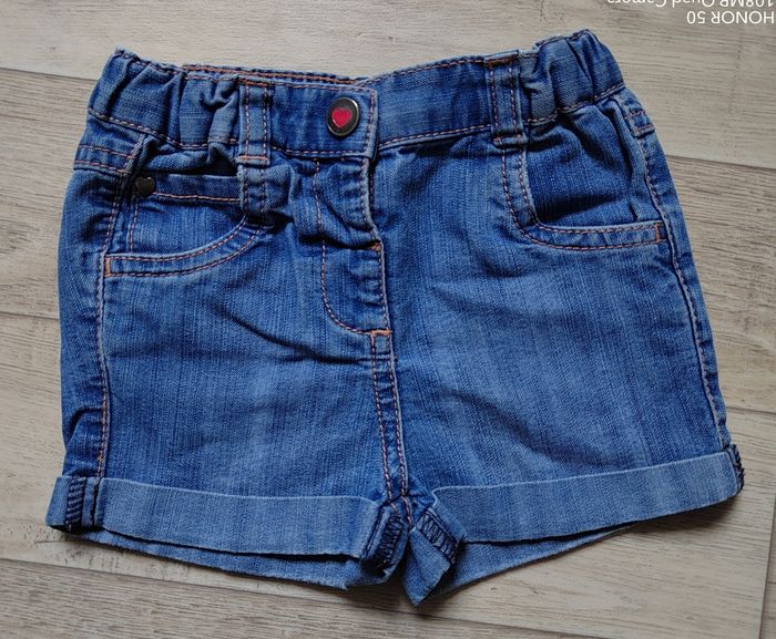 Lot de 2 shorts en jean 12 mois - photo numéro 3