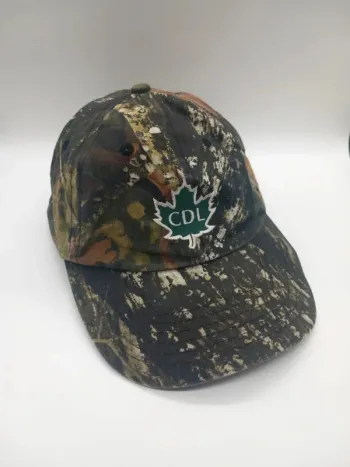 Casquette Vintage Cap America Orange Motif Camo