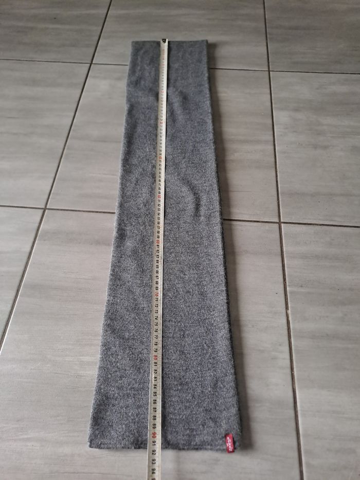 Écharpe mixte grise Levi's - photo numéro 4
