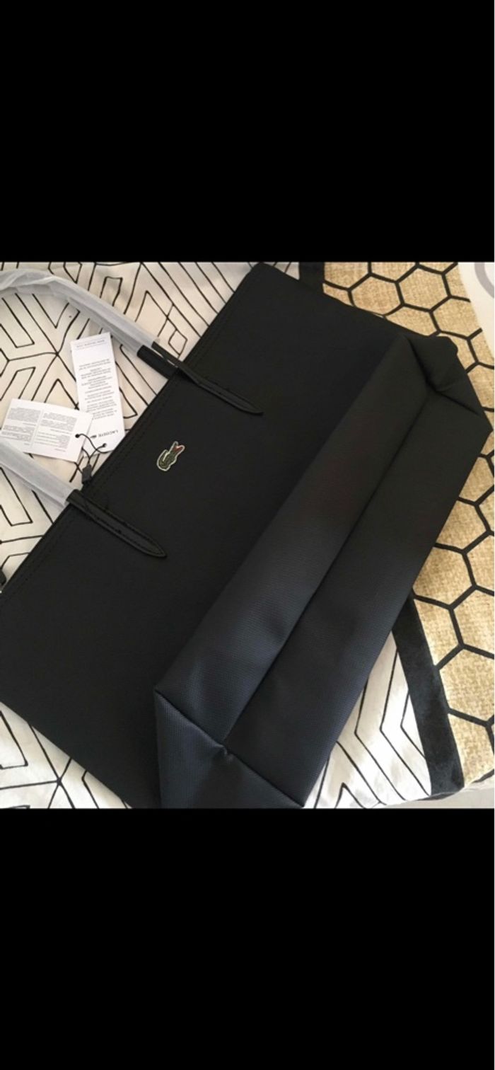 💖 sac Lacoste noir neuf taille L 💖 - photo numéro 6