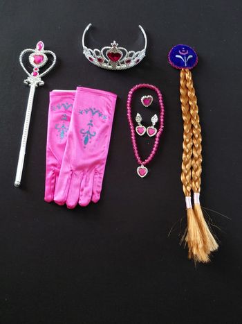 Lot accessoires princesse rose 3-6ans