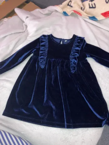 Robe d’hiver bleu marine, 18 mois