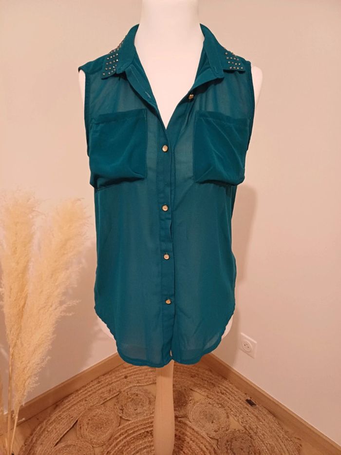 Chemise transparente boutonnée Orcelly taille M 38 - photo numéro 9