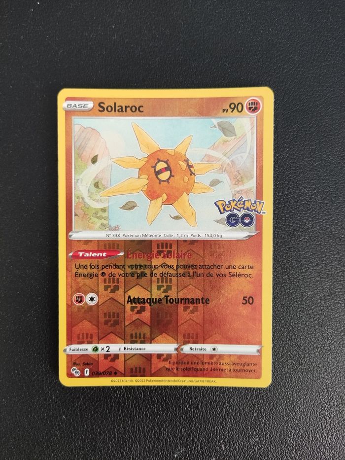Carte Pokémon Reverse Solaroc Pokémon Go