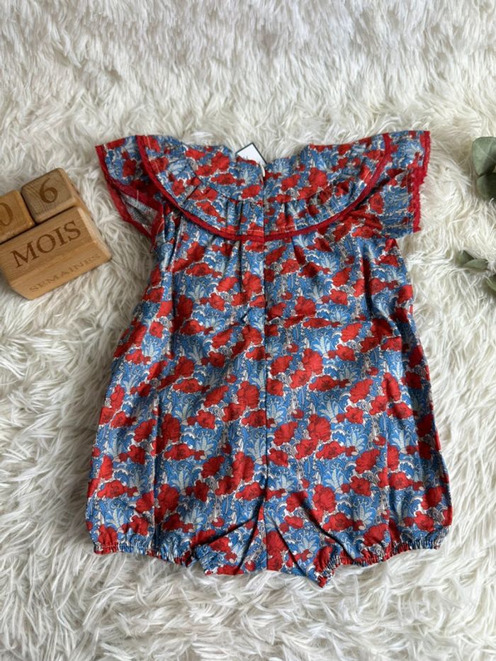Barboteuse liberty Tartine et Chocolat taille 6 mois - photo numéro 7