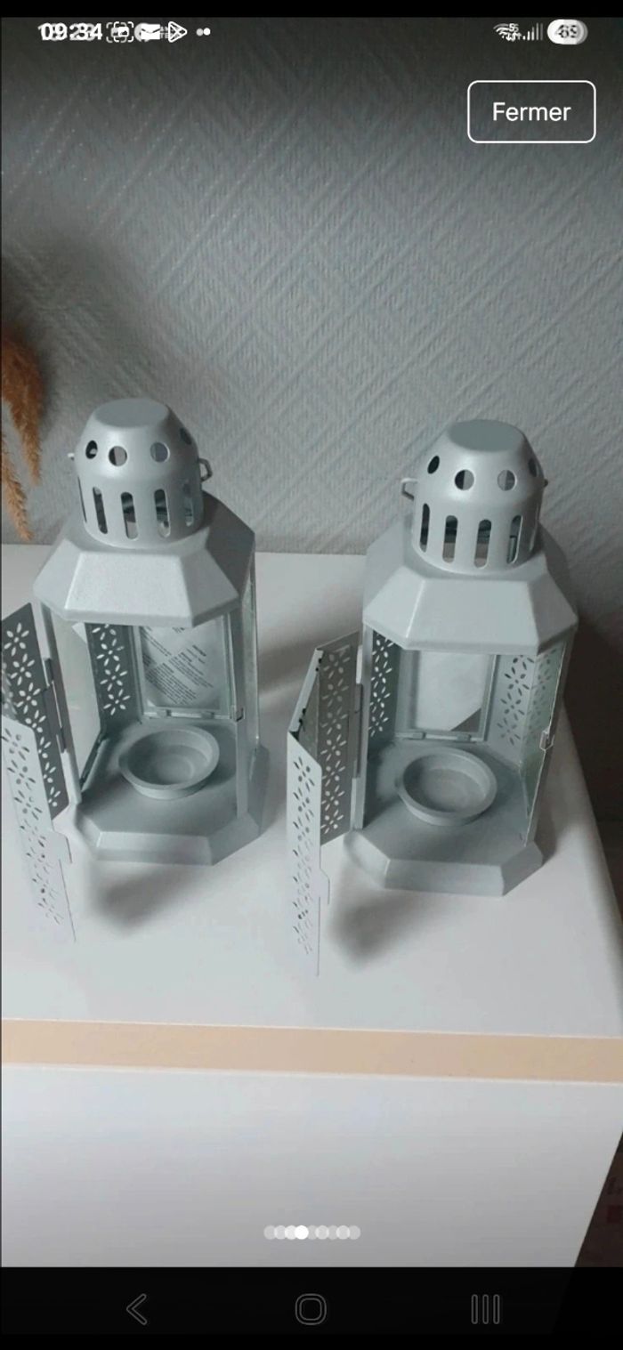 2 magnifique lanternes ikea - photo numéro 2