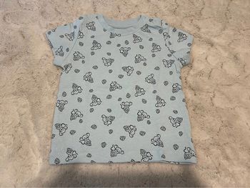 T-shirt bleu coton bio - Lupilu - 74/80 cm