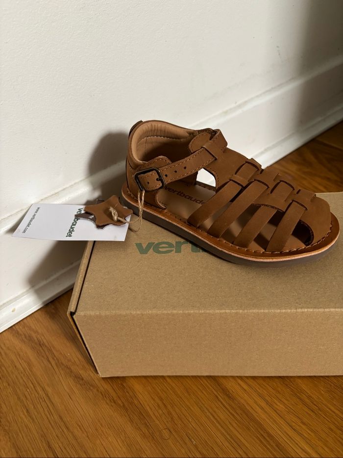 Sandales cuir neuves marron - photo numéro 2