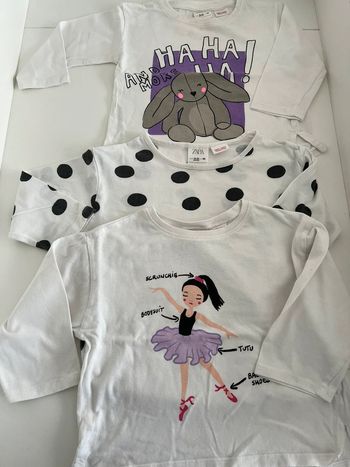 Lot de 3 t-shirts manches longues Zara