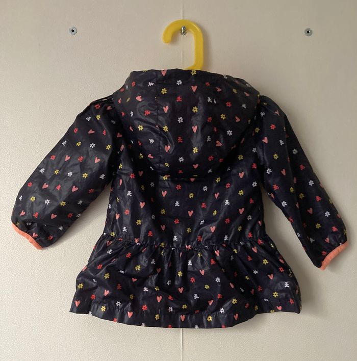 imperméable coupe vent imprimé nounours, fleurs et coeurs - photo numéro 4