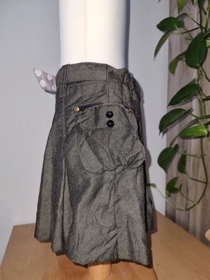 Jupe trapèze Ooxoo tissu chevron 6 ans - photo numéro 5