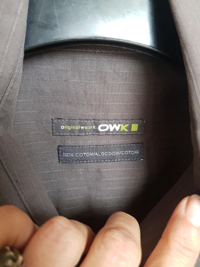 Chemise grise à fines rayures - photo numéro 4