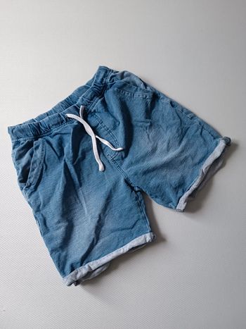 Bermuda short coton bleu S