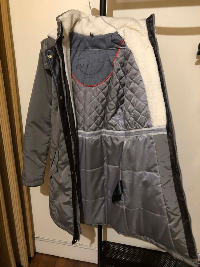 Doudoune matelassé gris - photo numéro 3