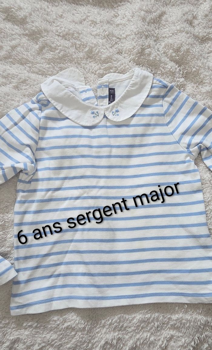 Tee-shirt manches longues 6 ans sergent major
