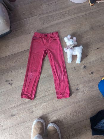 Pantalon rouge Cyrillus 10 ans