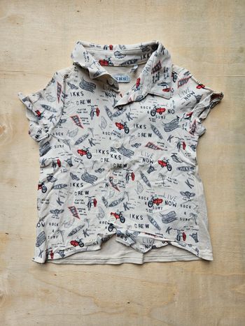 Chemise manches courtes taille 6 mois