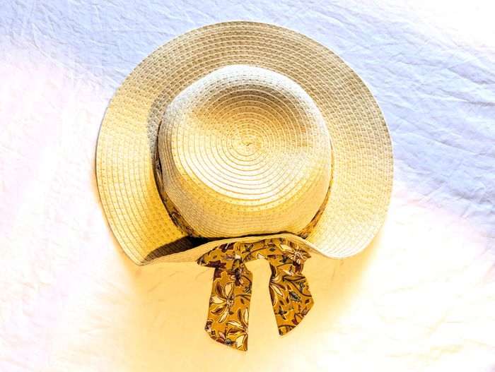 Chapeau Sergent Major Crème Bandeau Flot Ruban Motifs Fleurs Feuilles Flore Accessoire Enfants - photo numéro 4