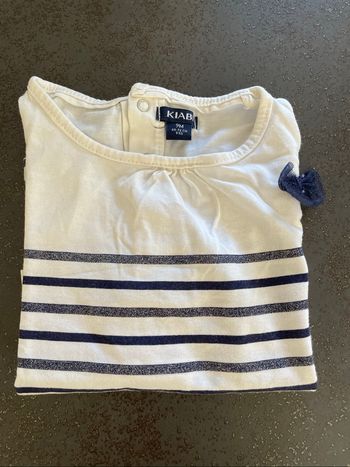 T shirt manche longue fille kiabi 9 mois