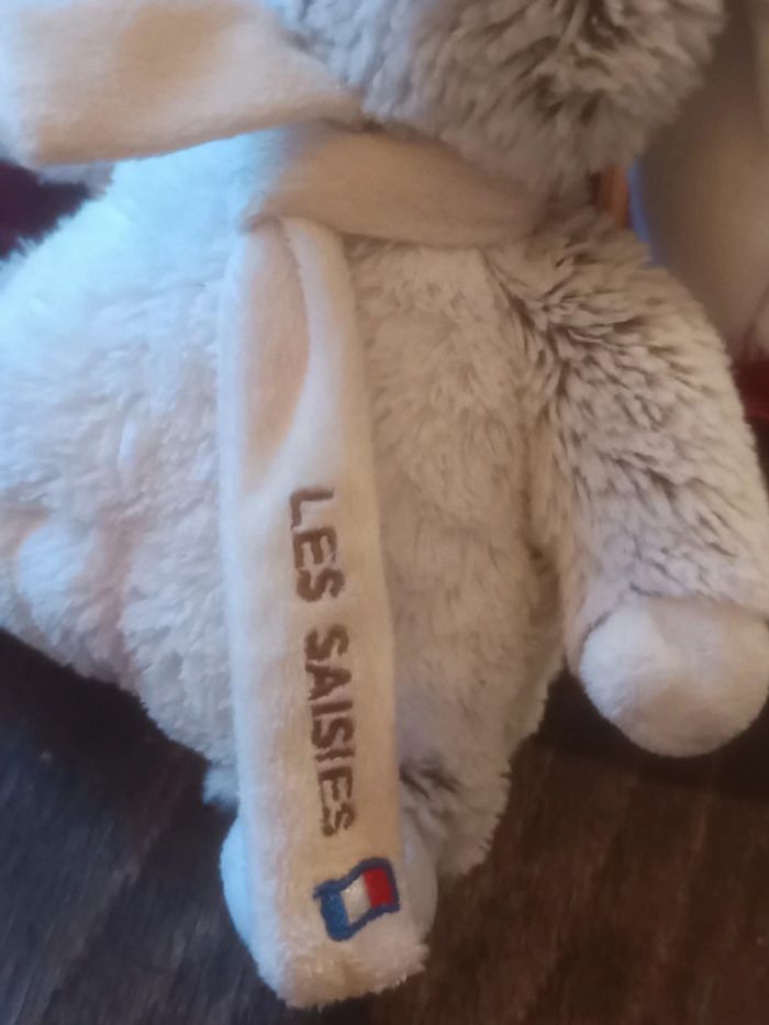 Peluche lapin gris Les Saisies - photo numéro 2