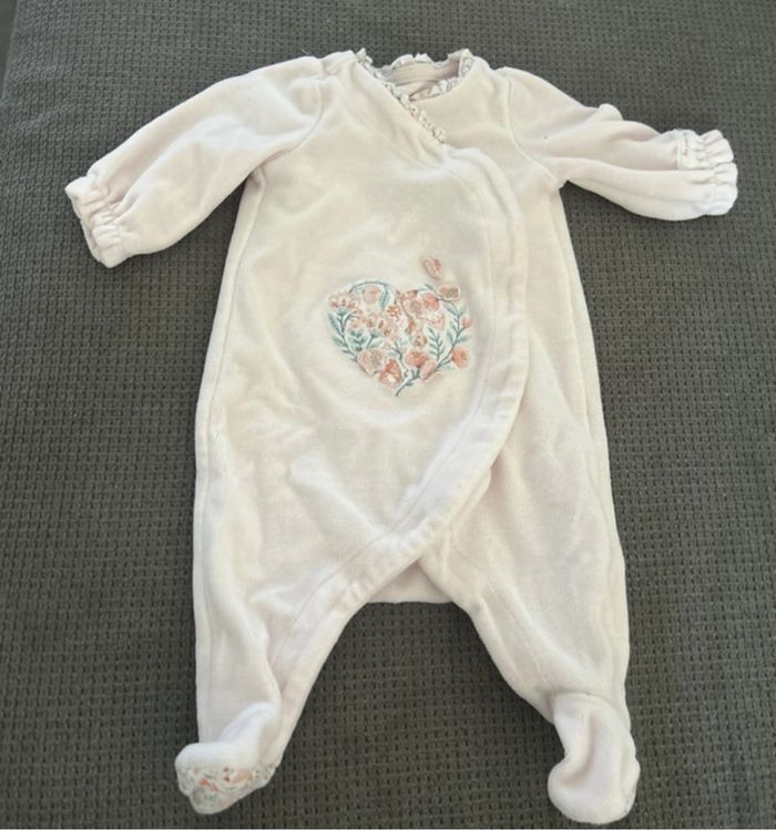 Pyjama rose à motif