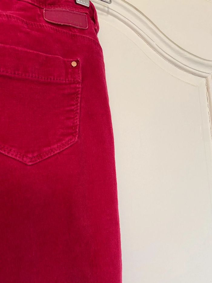 Slim en velours fuschia Okaïdi 12 ans - photo numéro 3