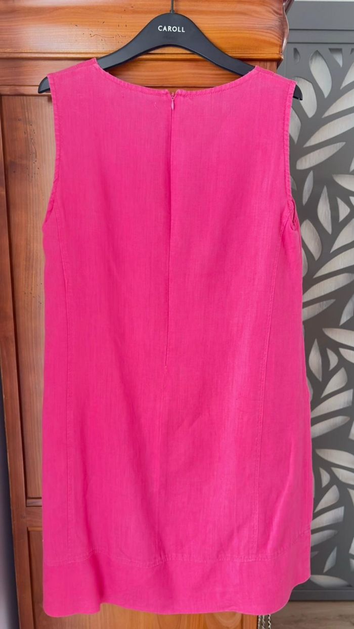 robe en lin fuschia - photo numéro 4