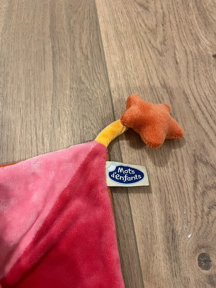 Doudou plat fille mots d’enfant - photo numéro 3