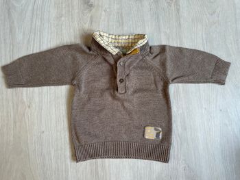 Pull effet 2 en 1 garçon Obaibi 6 mois