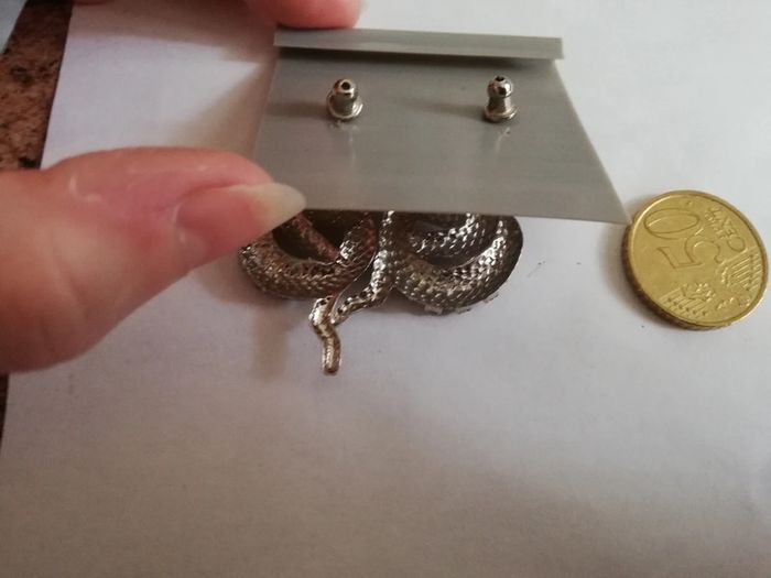 Magnifiques b o serpent strass vintage authentique neuves - photo numéro 2