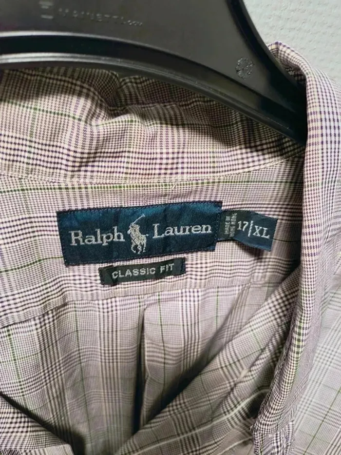 🌿 Chemise Ralph Lauren Classic Fit Vintage Carreaux (Taille XL / 17) - photo numéro 5