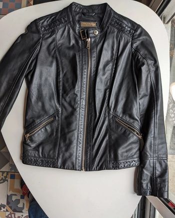 Veste cuir de mouton S