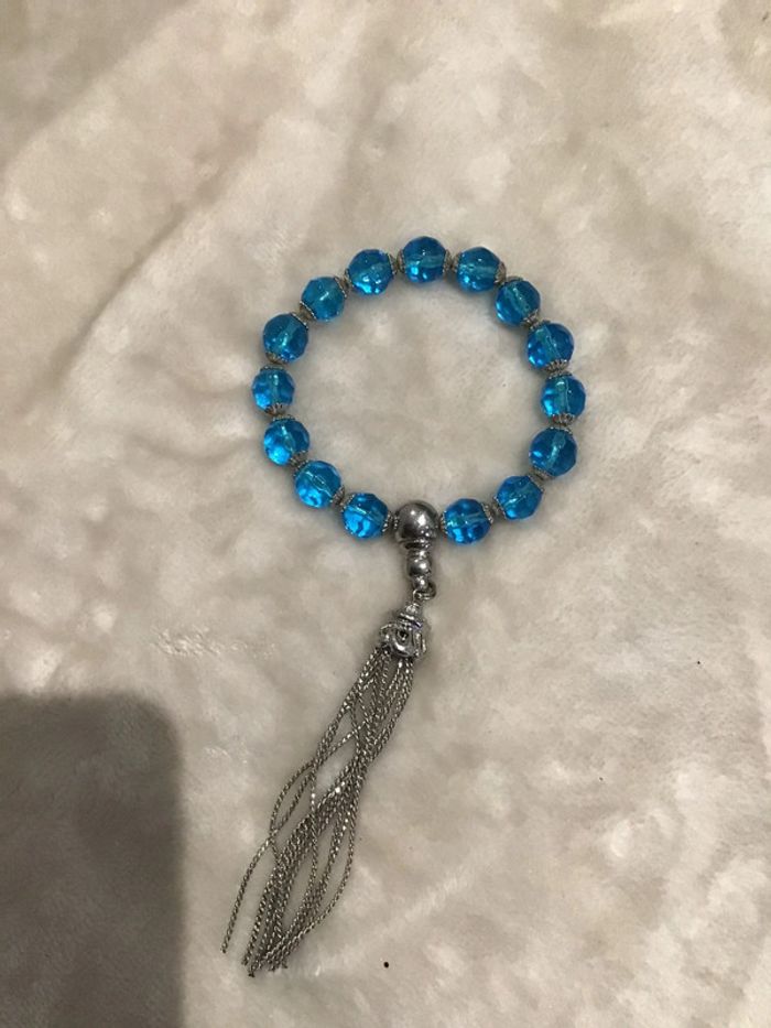 Beau bracelet bleu vintage - photo numéro 2