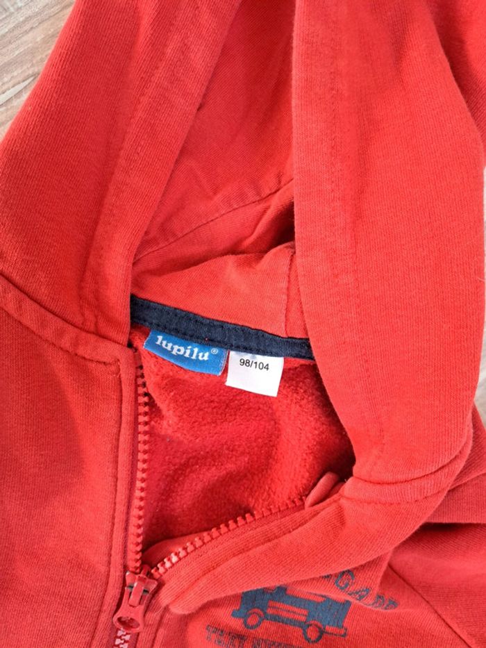 Sweat rouge taille 98-104 cm - photo numéro 5
