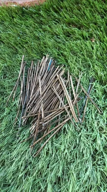 Lot pince guiche droite 70mm bronze