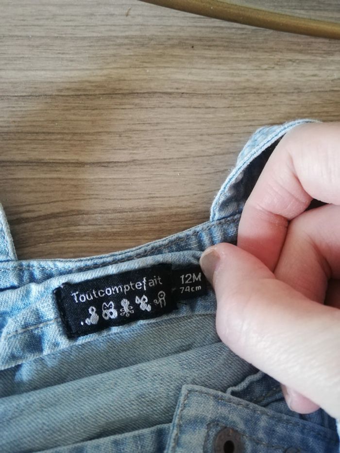 Salopette short Taille 12 mois - photo numéro 3