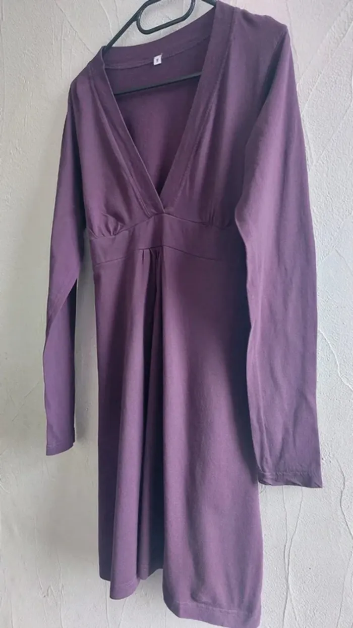 Robe violette à manches longues Taille M - photo numéro 2