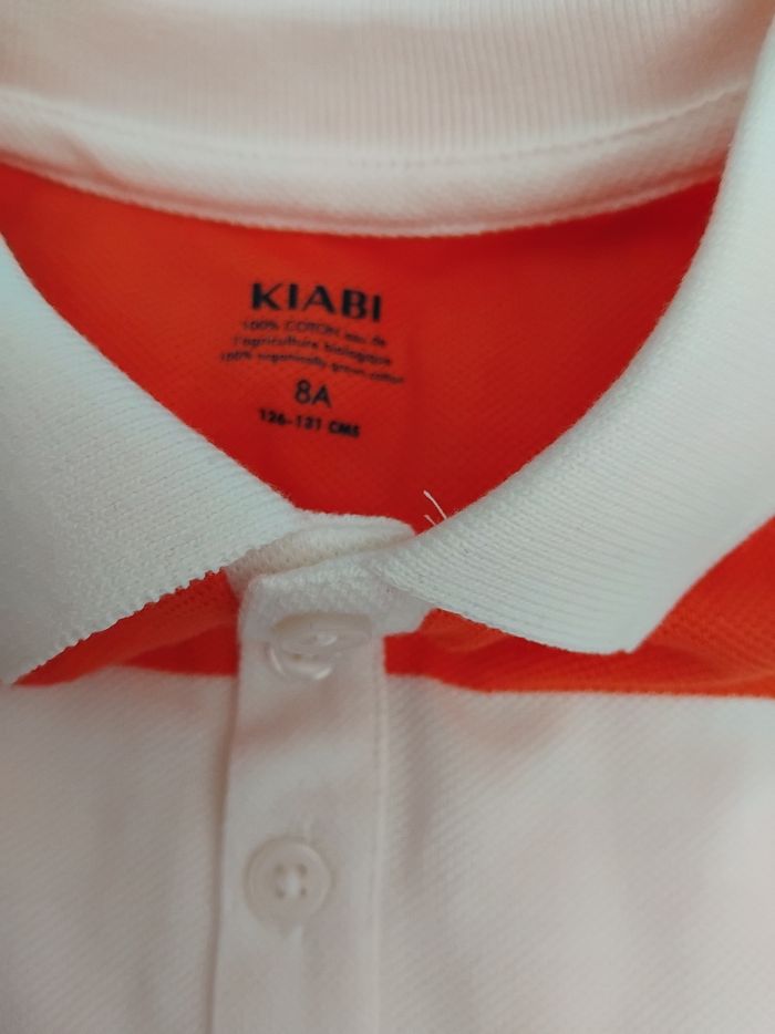 Polo garçon rayures neuf avec étiquettes, kiabi, 8 ans - photo numéro 2